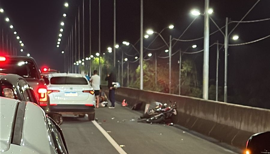 Acidente na Ponte José Richa: segundo motociclista deixa UTI após amputação